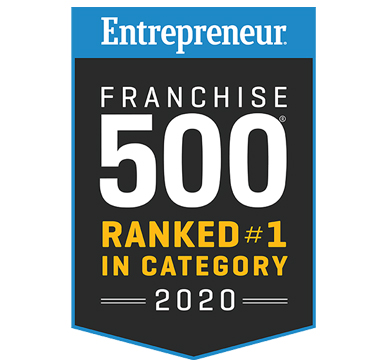 Entrepreneur Franchise 500 #1 in category award winner logo