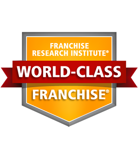 Logo for the Ranked a World-class Franchise award
