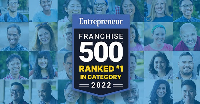 Entrepreneur Franchise 500 Ranked #1 in Category 2022
