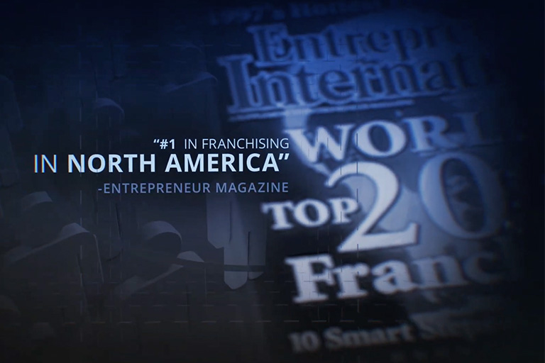 #1 in franchising in north america - entrepreneur magazine